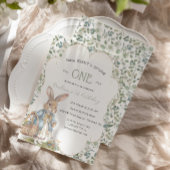 バニーオンザウェイグレイネリーガールファースト誕生日 招待状