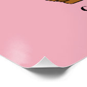 バニーカラフルイースターエッグハントバスケット |カスタマイズ ポスター (コーナー)