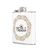 バニーカラフル付きラウンドフローラリース フラスク (左)