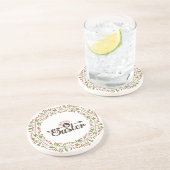 バニーカラフル付き可愛い丸リース コースター (側面)