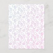 バニーカラフル格言イースターエッグ狩り招待状 チラシ (裏面)