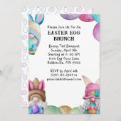 バニーカラフル格言&エッグスイースターブランチ 招待状 (正面/裏面)