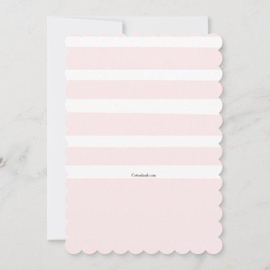 バニーカードが付いているイースター写真 招待状 (裏面)