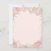 バニーガーデン春誕生日パーティーの招待 招待状 (裏面)