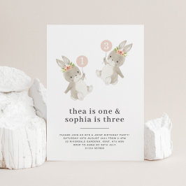 バニーガールズジョイント誕生日招待状 招待状