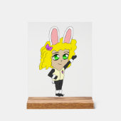 バニーガールチビ（小さくかわいく書いた感じ） アクリルサイン (正面)