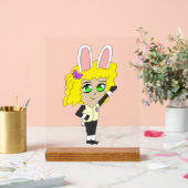 バニーガールチビ（小さくかわいく書いた感じ） アクリルサイン (ウェディング)