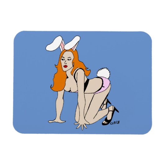 バニーガール磁石 マグネット (横)