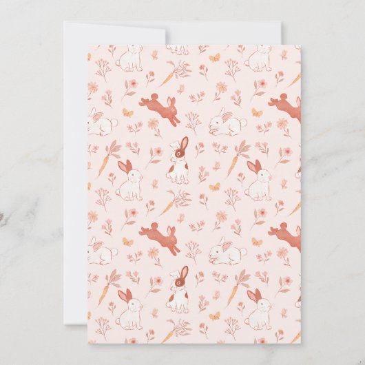 バニーガール誕生日パーティーに飛び乗る 招待状 (裏面)