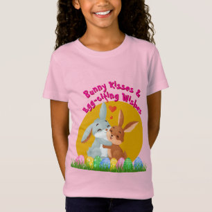 バニーキスと卵を引用するイースターTシャツ Tシャツ