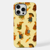 バニーキャラクターパターン水彩スタイル iPhoneケース (裏面)