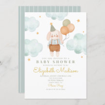 バニーキュートピンク&バロオンズクラウドベビーシャワー