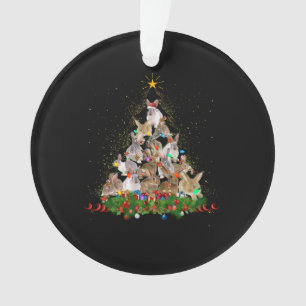 バニーギフト ウサギのクリスマスツリービューティフル オーナメント