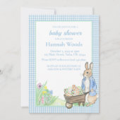 バニーギンガム春イースターベイビーシャワー 招待状 (正面)