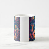 バニークイーンファンタジーフォレストイラストレーションマグ コーヒーマグカップ (中央)