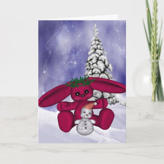 バニークリスマスカード シーズンカード (正面)