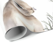 バニークリスマス光沢ラッピング ラッピングペーパー (ロールコーナー)