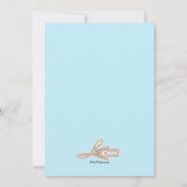 バニークロステラインベビーシャワー招待状 招待状 (裏面)