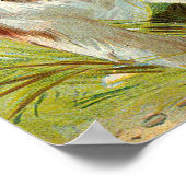 バニーコスチュームの女の子ヴィンテージ復活祭 ポスター (角)