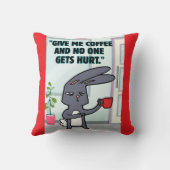 バニーコーヒー引用文 クッション (裏面)