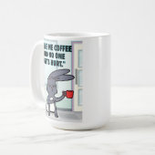 バニーコーヒー引用文 コーヒーマグカップ (正面左)