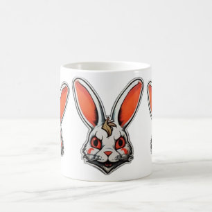 バニーサイケデリックサイコクラシックマグ コーヒーマグカップ