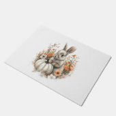 バニーシャツカントリーカボチャ ドアマット (アングル)