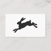 バニーシルエット-背景色を選択 名刺 (裏面)