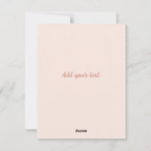 バニーシンプルの耳と花の復活祭を持つカバリエ シーズンカード (裏面)