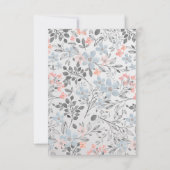 バニージェンダーリビールベビーシャワー招待状 招待状 (裏面)