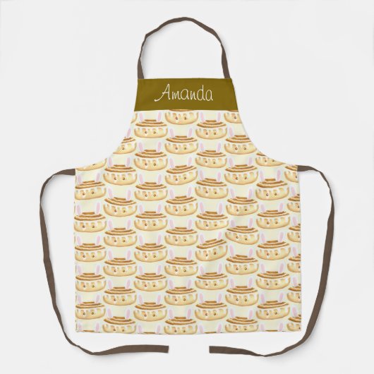 バニースイートデザートシナモンパン エプロン (正面)