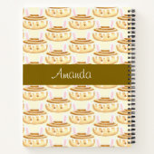 バニースイートデザートシナモンパン ノートブック (裏面)