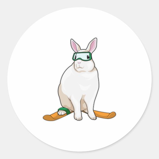 バニースキーアスキー ラウンドシール (正面)