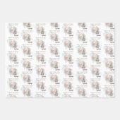 バニースケートボード誕生日ラッピング紙シート ラッピングペーパーシート (正面3)