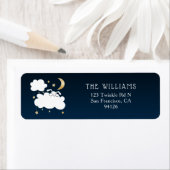 バニースターズムーンベビーシャワー差出人住所 ラベル (インサイチュ)