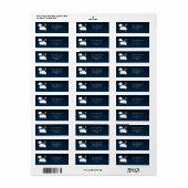 バニースターズムーンベビーシャワー差出人住所 ラベル (フルシート)