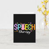 バニースピーチセラピストSlpイースターデイスピーチテラ カード (黄色い花)