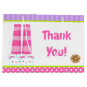 バニースリッパーズパジャマ&パンケーキ誕生日パーティー ラージペーパーバッグ (裏面)