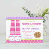 バニースリッパーズパジャマ&パンケーキ誕生日パーティー 招待状 (スタンド正面)