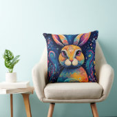 バニースワールとハートブルー クッション (椅子)