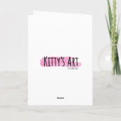 バニーズとバルーン1の誕生日カード カード (裏面)