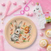 バニーズアンドキャロッツ9thバースデーパーティー紙プレート ペーパープレート (パーティー)