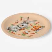 バニーズアンドキャロッツ9thバースデーパーティー紙プレート ペーパープレート (アングル)