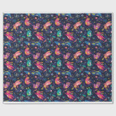 バニーズイン宇宙包装紙 ラッピングペーパー (フラット)