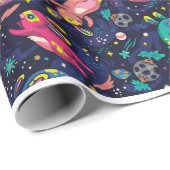 バニーズイン宇宙包装紙 ラッピングペーパー (ロールコーナー)