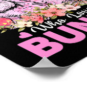 バニーズイースターデイチョコレートが大好きな女の子 ポスター (角)