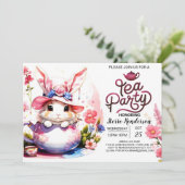 バニーズウォーターカラーティーパーティー 招待状 (スタンド正面)