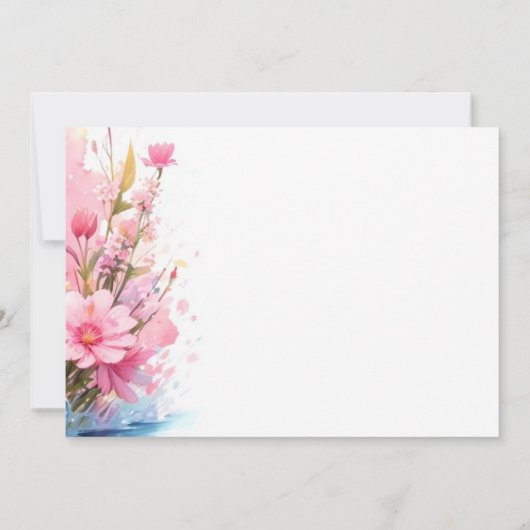 バニーズウォーターカラーティーパーティー 招待状 (裏面)