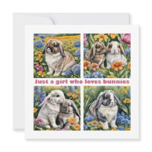 バニーズカードが大好きな女の子