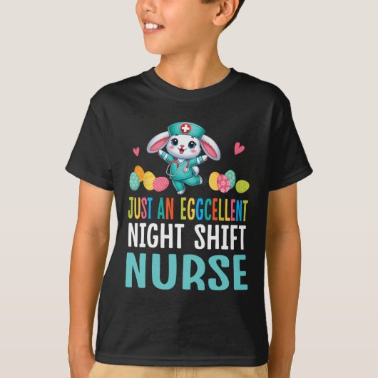 バニーダンスイースターエッグちょうど卵巣夜S Tシャツ (正面)